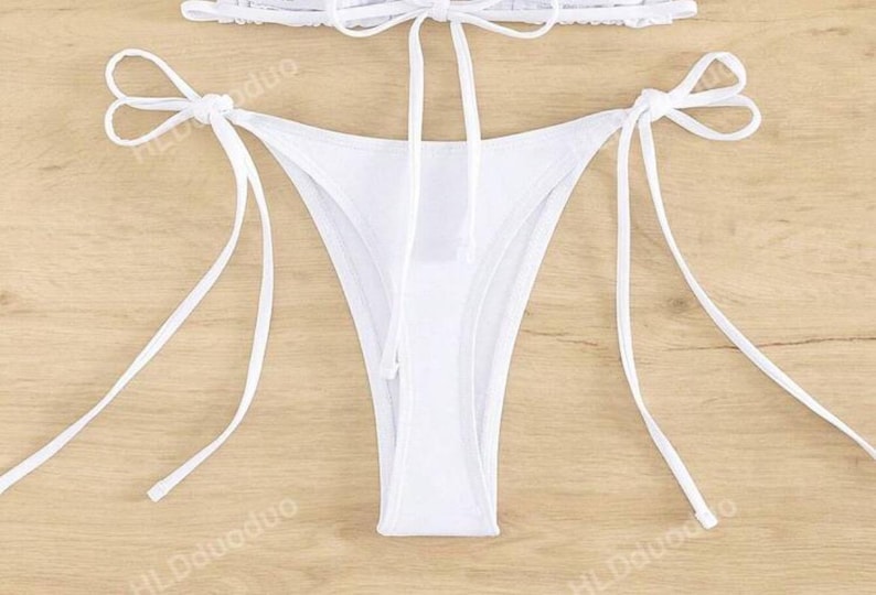 White flora bikini