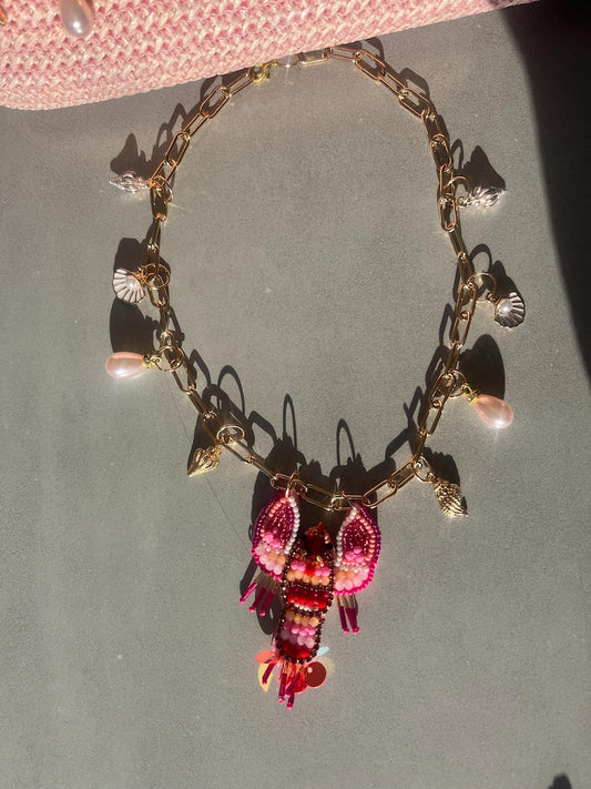 Lobster Charm Necklace