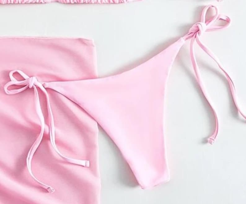 Pastel Pink flora bikini