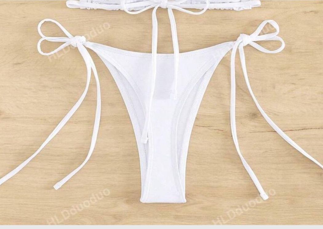 White / gold Gem starfish bikini